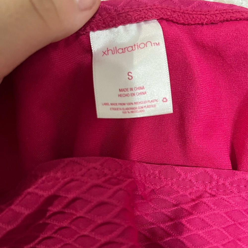 Xhilaration Pink Textured Bikini Set - Picture 2 of 2